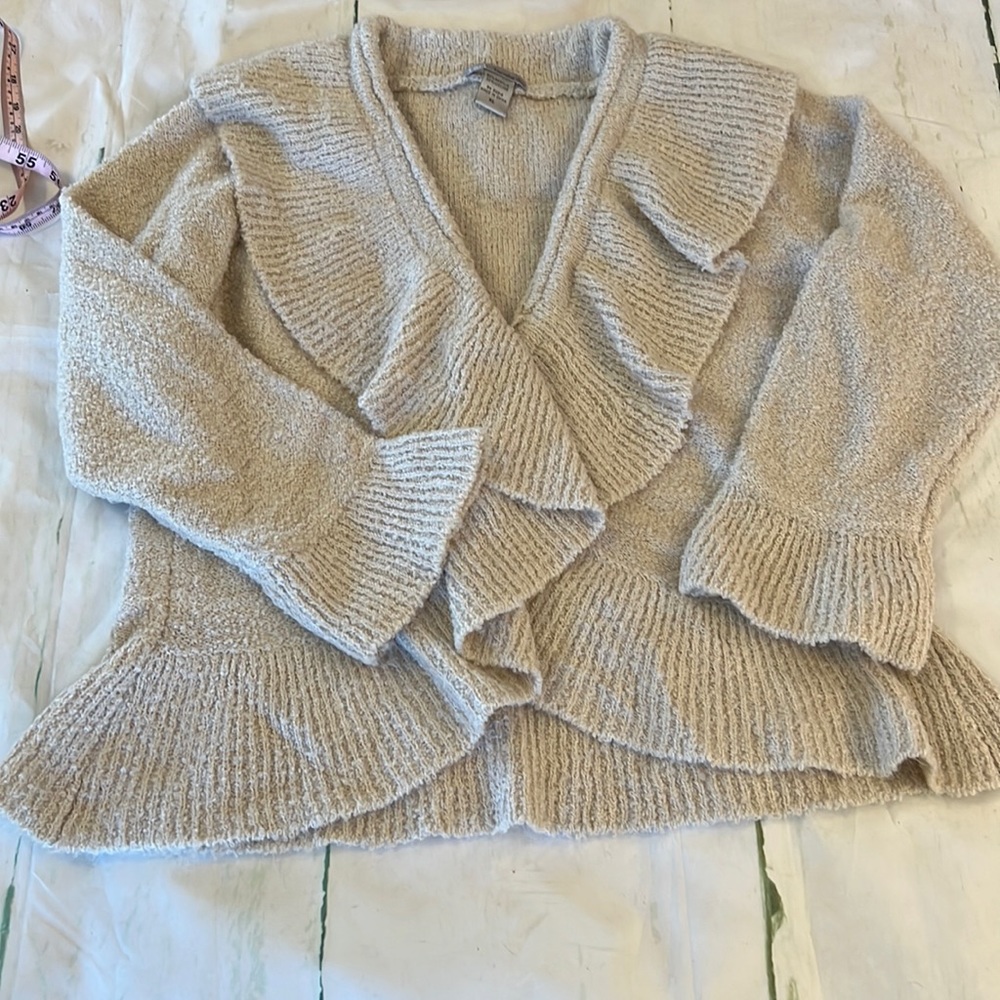 Cozy oatmeal color cardigan